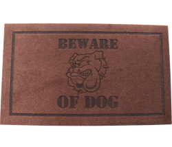 BEWARE OF DOG-DOORMAT